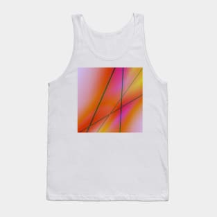 colorful red abstract rainbow texture design Tank Top